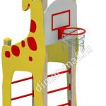 Гимнастический комплекс “Жираф с баскетбольным щитом” из категории Гимнастические комплексы