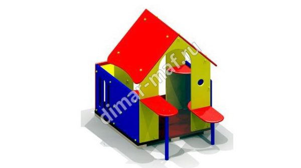 Игровой домик с лавочками “Мини” из категории Игровые домики