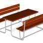Стол со скамьями из категории Садово-парковое оборудование